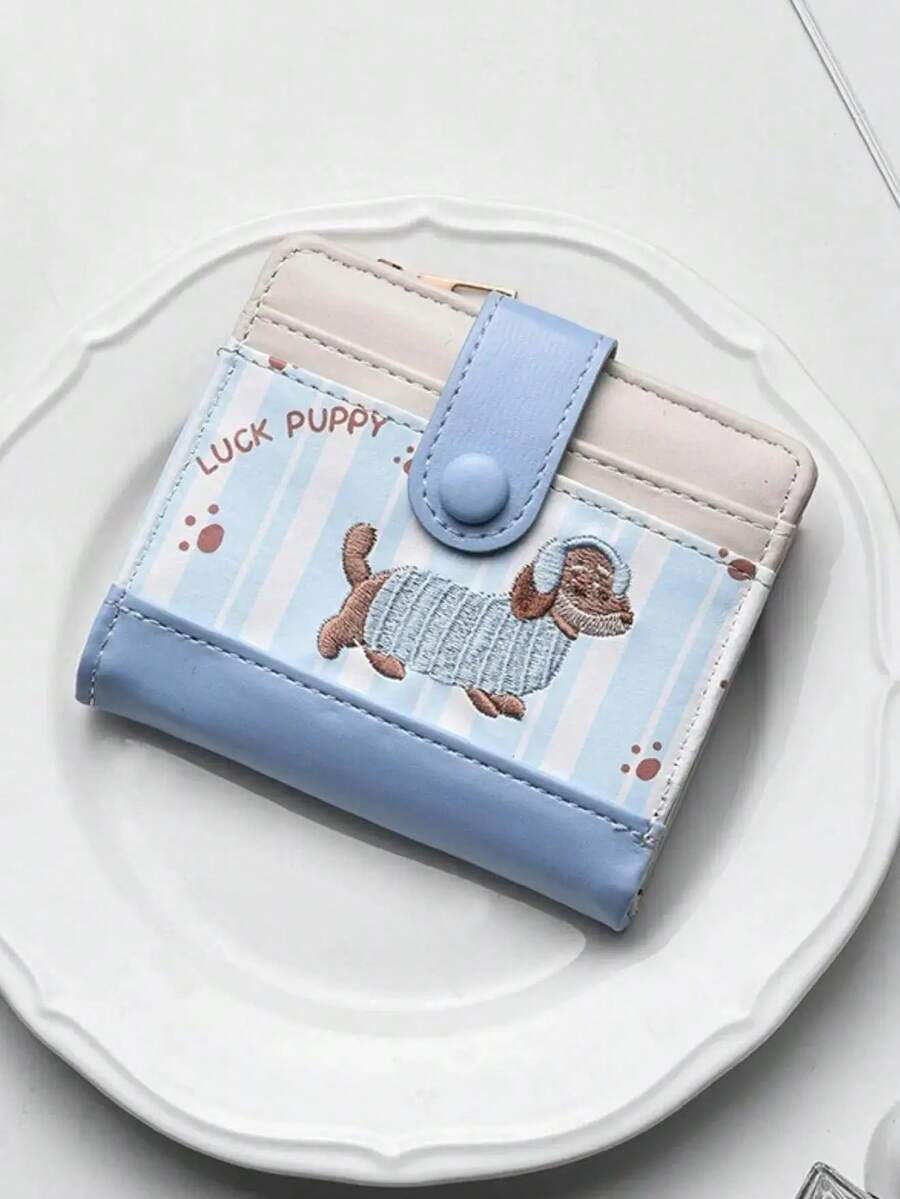 Women Wallet & Check Holder - Blue - View 1