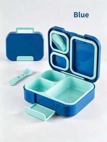 1pc/Children's PP Bento Box/3-Compartment Waterproof Lunch Box, 1110ml Capacity, Suitable For Kitchen Storage/Food Container/Back To School Supplies/Office/Home/Vacation Essentials, Travel Essentials, Summer Meals And Outdoor Dining. - Multicolor - View 8