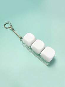 1pc 2/4 Key Mechanical Keyboard Keychain, Colorful Stress Relief Fingertip Key Ring Pendant, Decompression Bag Charm, Car Keychain - Multicolor - View 18