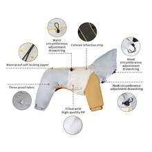 1pc Warm & Comfortable Winter Pet Coat, Detachable Hood, Suitable For Small To Medium Dogs And Cats - Multicolor - View 6