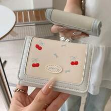 Cherry Peach Fruit Small Wallet New Style Three-Fold Women's Short Wallet Large Capacity Hot-Selling Cute College Style - Multicolor - View 8