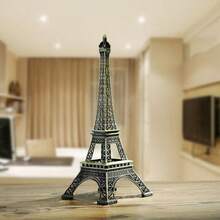 1pc 2D Flat Printed Acrylic Material Realistic European Creative Eiffel Tower Model Home Decor Ornament - 1PC - View 5