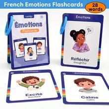 6 Theme French Learning Flash Cards, Kids Educational Cards, Preschool Kindergarten French Language Learning Material, Fruits Vegetables Food Body Animals Emotions Daily Life Theme Vocabulary Flashcards - Multicolor - View 14