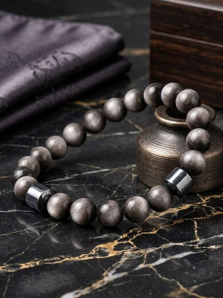 diffone Fashion Handmade 8MM Natural Stone Beaded Bracelet Charms Men Armband Cool Yoga Meditation Jewelry - 8mm Beaded Bracelet - View 1