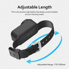 For Osmo Nano PULUZ Body Silicone Expansion Wrist Strap Cover Pet Collar Mount (Black) - View 2