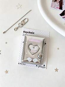 2 Inch Mini Cartoon PVC Photo Card Album Backpack Charm, Decorative Portable Photo & Card Storage Holder, 16 Inner Pages For Photo Sticker Display And Storage - Multicolor - View 9