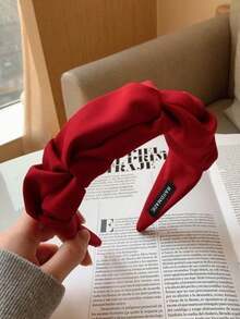 topshiny 1pc Women's Pleated Fabric Headband, High Crown French Style Ruched Hair Hoop For Face Washing And Hair Styling - Multicolor - View 10