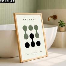 3PCS Modern Minimalist Cartoon Painting Oil Canvas Wall Art Decorations, Bohemian Style Geometric Art Print Posters Room Decorations For Bars, Living Rooms, Cafes, Homes, And Dormitory Walls(No Frame/Framed) - Cartoon - View 6