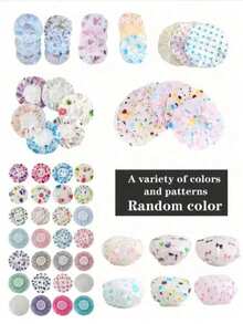 10/5/3/1pc Reusable Waterproof Shower Cap, Multi-Functional Hair Cap For Hair Mask, Hair Dye, Dry Hair And Hair Oil Treatment, Kitchen Anti-Oil Anti-Dust Cap, Random Color, Shower Accessories - Multicolor - View 10