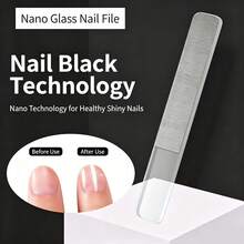 Nano Nail File Polishing Bar Nail File Washable And Reusable Set Transparent Nail Shaping File Nail Art Tool - Clear - View 2
