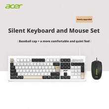 Acer Set keyboard dan mouse nirkabel. Mudah digunakan, pekerjaan kantor yang tenang, keyboard membran, rasa mengetik yang nyaman, keyboard dan mouse khusus komputer desktop, desain yang stylish. - View 12