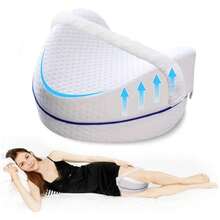 Coussin Orthopédique pour Les Jambes,Coussins relève-Jambes avec Mousse à mémoire de Forme, pour Dormir sur Le Côté, Soulagement - couleur comme sur la photo - Voir 1