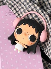 1PC Cute Xiaoyu Girl 3D Anti-Drop Apple A IrPods Case - Bluetooth Earphone Cover - Protection Case For A IrPods Pro/Pro2/Pro3/1st Gen/2nd Gen/3rd Gen/4th Gen Compatible - Multicolor - View 3