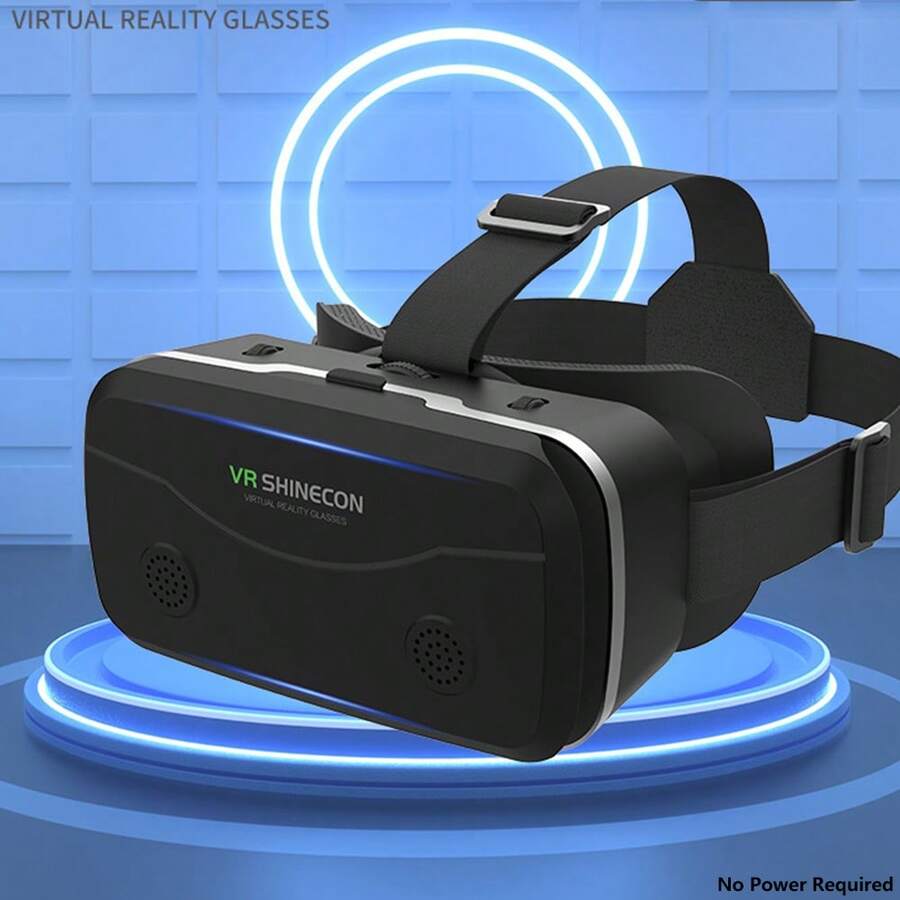YIYI VR 頭戴式頭盔 一體式遊戲手機 3D 眼鏡 iOS Android 智慧型手機 3D VR Box 虛擬實境 VR 眼鏡 遊戲 - 1件