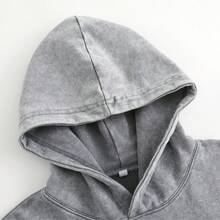 Men's Fashionable Autumn Washed Distressed Pocket Hoodie, Mens Hoodies Vintage Oversized Hoodie Acid Wash Couples Cotton Pullover Hoodies Withlove-L61 - 灰色2 - 查看 4