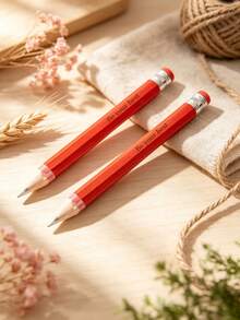 [Customized]2pcs, Customized Engraved Name Pencils With Eraser - Suitable For Sketching, Exams And Painting - - Ideal Birthday, Christmas And Thanksgiving Gifts - Sets - View 7