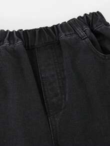 Jeans de mezclilla de primavera para niños, nuevo estilo de moda - Negro - Ver 5