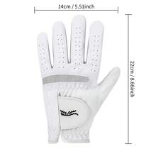 1pc Men's Sports Golf Glove, Exquisite Embroidery, Soft Fabric Material, Perforated Design, Practical Accessory Suitable For Golf Training And Daily Golf Activities - Multicolor - View 12