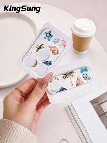 Kingsung Ocean Pattern Camera Lens Protector, Compatible With IPhone 17 Pro/17 Pro Max, Phone Accessory, Transparent Anti-Scratch Camera Cover, Birthday Gift For Family And Friends - Multicolor - View 2