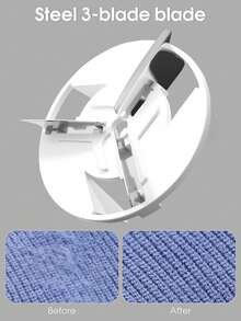 USB Direct Plug-In Electric Lint Remover, Manual Operation, Plastic Handle, Lithium Battery, Suitable For Clothing, Sweaters To Remove Lint, Efficiently Removes Pilling From Sweaters, Wool And Garments, Compact Design Suitable For Home And Travel, Ideal Holiday Gift For Christmas, Easter And New Year - Multicolor - View 8