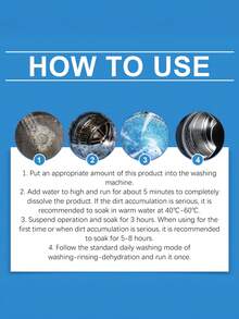 Washing Machine Cleaning Tablets - Deep Descaling And Deodorizing For Front-Load And Top-Load Washing Machines | Powerful Descaler And Dirt Remover For Hard Water Areas | Cleans Drum, Inner Tub, Water Pump, Filter And Rubber Seal | Deodorizing Cleaning Product - Powdery - View 4