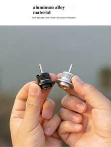 CAMPINGMOON 1pc Lighter Refill Adapter, Flat Gas Canister Nozzle Direct Fill Outdoor Igniter Fuel Refill Adapter, Suitable For Outdoor Camping Z38 BKZ38 - A - View 8