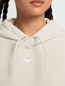 Nike Authentic Autumn/Winter New Women's Fleece Hooded Minimalist Sports Sweatshirt FV8077-104 - FV8077-104 - View 3