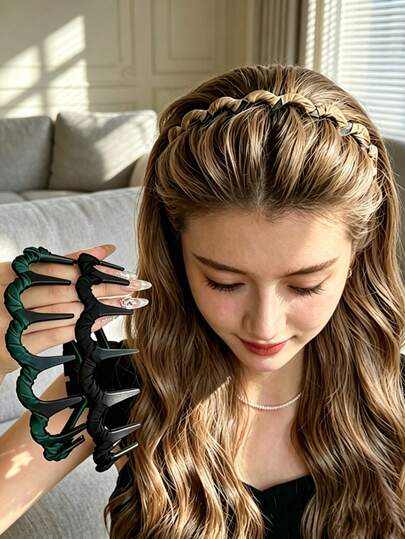3pcs Optional Non-Slip Women's Solid Color High Crown Jagged Wave Headband, Multi-Functional Non-Slip Hairband, Suitable For Daily Face Washing, Skincare, Yoga, Fitness, Outdoor Travel Hair Accessories, Can Fix Stray Hair; Simple Versatile Design, Enhances Crown Volume, Ideal Gift For Valentine's Day, Graduation Season, New Year Holiday, Exquisite Fashion Accessory, University Essential, Back To School Season, Gift For Women, Gift For Mother, Room Decor, Autumn Home Decor, Christmas Home Decor, Girl Birthday Decor, Home