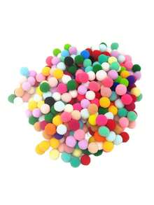 1.5/2mm Mixed Color Fluffy Soft Pom Poms Balls Handmade DIY Crafts Home Decor Sewing Supplies - Multicolor - View 7