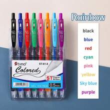 BIA G-9001 Classic Neutral Pens, 12pcs/8pcs/6pcs/4pcs, 0.5mm/0.7mm, Student Marker Pens, Suitable For Manual Accounting, Hand Drawing, Neutral Pens, Back To School Season Neutral Pen Set, Smooth Writing, Vibrant Colors, Planner Drawing Set - Sets - View 13