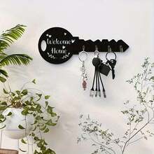 Cross-Border New Bohemian Style Key Hook Wall Home Decor Vintage Wooden Craft Hanging Ornament - A - View 2