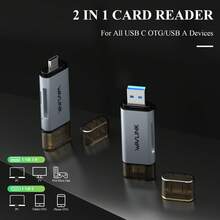 2-In-1 USB-C & USB 3.0 SD Card Reader, Dual Slot For SD/TF, UHS-I 104MB/S, Plug & Play For Laptops, Tablets, Phones - View 2