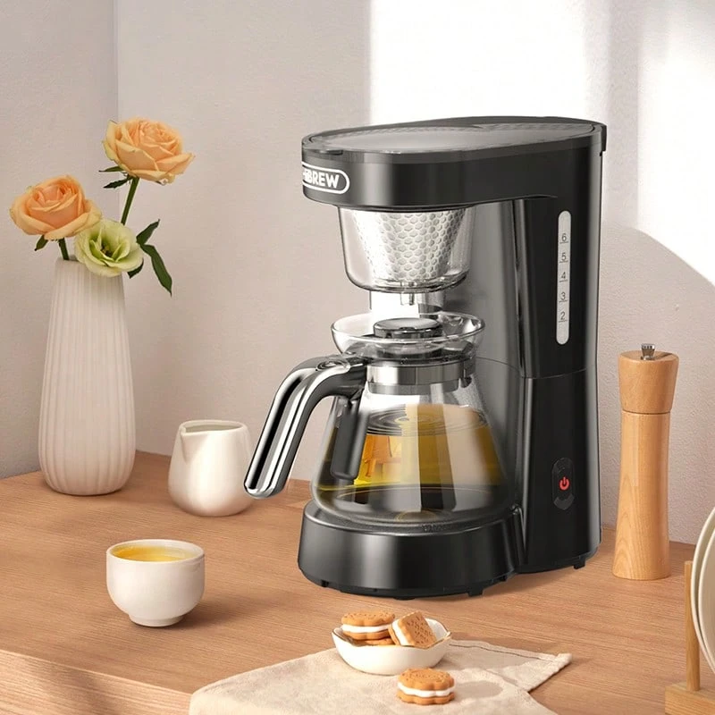 HiBREW H12 3-In-1 Drip Coffee Maker, Anti-Drip, Easy To Clean, Smart Constant Temperature, Auto Shut-Off, Removable Filter, 0.75L Capacity - EU F Type Plug(220-240V) - View 1