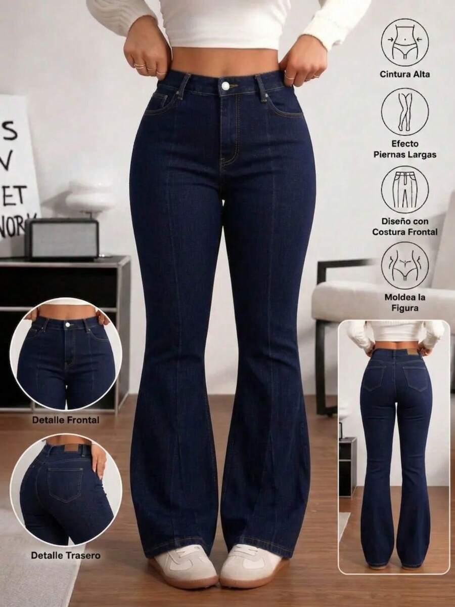 Women Jeans - Blue-black - View 1