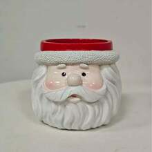 1pc Santa Claus Shaped Succulent Planter, Cute Cartoon Resin Flower Pot, Suitable For Indoor/Outdoor Desktop Greenery Decoration, Teacher's Day, Christmas Gift - Christmas Mini Flower Pot - View 11