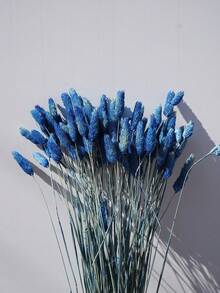 25/50/100Pcs Artificial Gem Grass, Artificial Plants, Multi-Color Options, For Home Decor, Vase Decoration, DIY Bouquets, Cake Decoration - Royal Blue - View 3