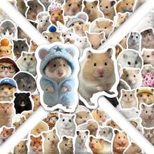 100pcs Cute Realistic Cartoon Hamster Element Sticker Collection, Featuring Hamsters, Animal Clothing, Hats And Headgear, Festive Outfits, And Professional Uniform Patterns, Suitable For Phone Cases, Laptops, And Water Bottles, Also For Scrapbooking - Multicolor - View 4