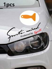 1/2pcs Sports Style Reflective Racing Stickers - Suitable For Cars, Motorcycles, Electric Vehicles Body, Windows, Etc. Fashionable Minimalist Design - Black - View 15