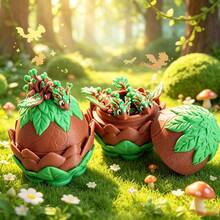 Cute 3D Printed Forest Dragon + Dragon Egg Model Set Plastic Toy Ornament Desktop Decoration Sculpture Figurine Holiday Gift - Multicolor - View 2