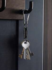 MIYIN Aluminum Alloy Quick Release Keychain, 360° Swivel Detachable Key Ring With Anti‑Slip Texture, Practical Key Pendant Accessory For Home And Car Keys - Multicolor - View 12
