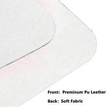 1pc Leather Mouse Pad Light White Pink Gamer Desk Mat New Mousepad XXL Mechanical Keyboard Pad Leather Office Non-Slip Soft Table Mat - View 6