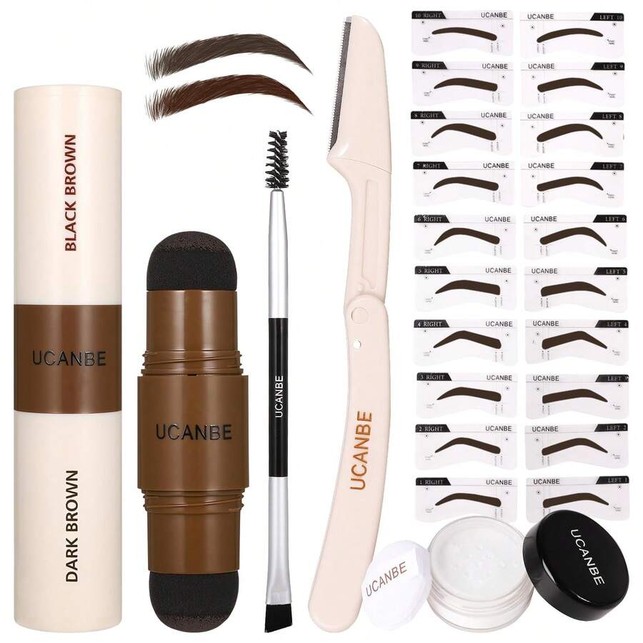 UCANBE Eyebrows - Dark Brown + Black Brown - View 1