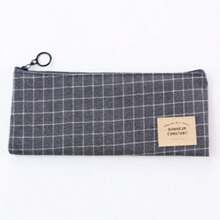 Creative Fresh Style Pencil Case, Striped Oxford Fabric Storage Bag, Stationery Box, Pencil Pouch, Cosmetic Bag - Multicolor - View 6