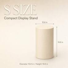 Cylindrical Base Cover, Stretchable Cylindrical Stand Cover, Suitable For Party, Wedding Or Birthday Decoration - Only Cylindrical Cover - Beige - View 8