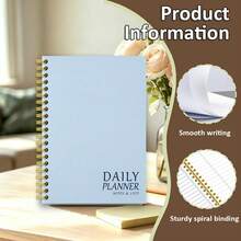Daily Planner, New 2027 Edition, Time And Task Planning, Important To-Do List, A5 Spiral Notebook, Suitable For Students And Office Workers, Stationery, Office Supplies, Back-To-School Season - Plan Book - View 8
