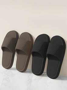 Women Home Slippers - Black - View 8