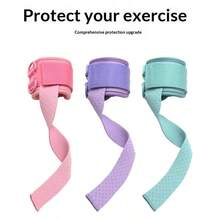 Portable Wrist Support Strap For Strength Training/Pull-Up Assistance, D-Ring Wrist Strap, Deadlift Ankle Strap, Gym Cable Machine Training, Adjustable Anti-Slip Strap, Arm Strength Training, Deadlift Grip Support - Multicolor - View 2