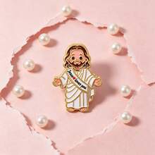 Jesus Loves You Lapel Pin , Cute Cartoon Jesus Enamel Pins And Brooches Badge Pins For Backpacks Bags Backpack Cool Decoration Friend For Gifts - Multicolor - View 9