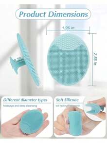 1/5/10 Piece Multifunctional Silicone Cleansing Brush Set For Ladies, With Random Colors (May Be Repeated), Can Deeply Clean, Remove Blackheads And Acne And Clean Pores. - A - View 2