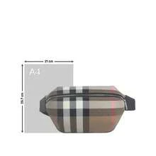 Burberry Color Blocked Women's Waist Bag 80845551 - Birch Brown 80845551 - View 7